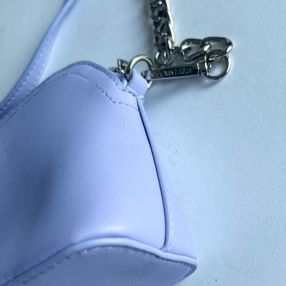 Steve Madden Lavender Polyurethane Leather Small Crossbody Shoulder Bag - Picture 10 of 11
